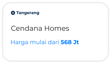o Tangerang Cendana Homes Harga mulai dari 568 Jt