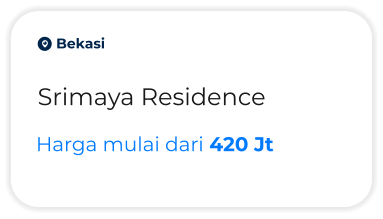 o Bekasi Srimaya Residence Harga mulai dari 420 Jt